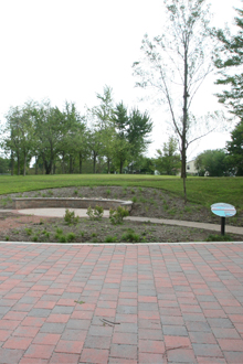 The new reading garden at Edgewood Elementary School